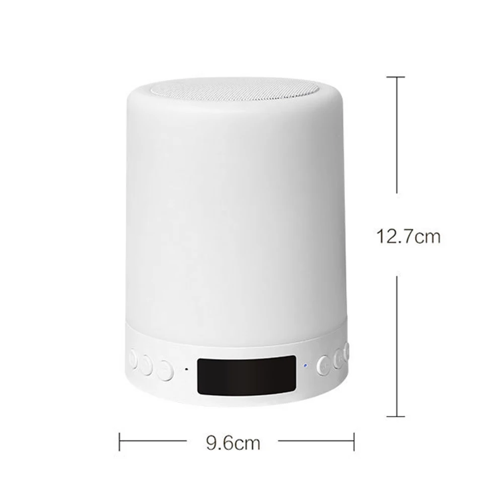 USB Rechargeable LED Table Night Lamp Touch Dimmable Portable Bluetooth Speaker Digital Alarm Clock Christmas Night Light Gift
USB Rechargeable LED Table Night Lamp Touch Dimmable Portable Bluetooth Speaker Digital Alarm Clock Christmas Night Light Gift