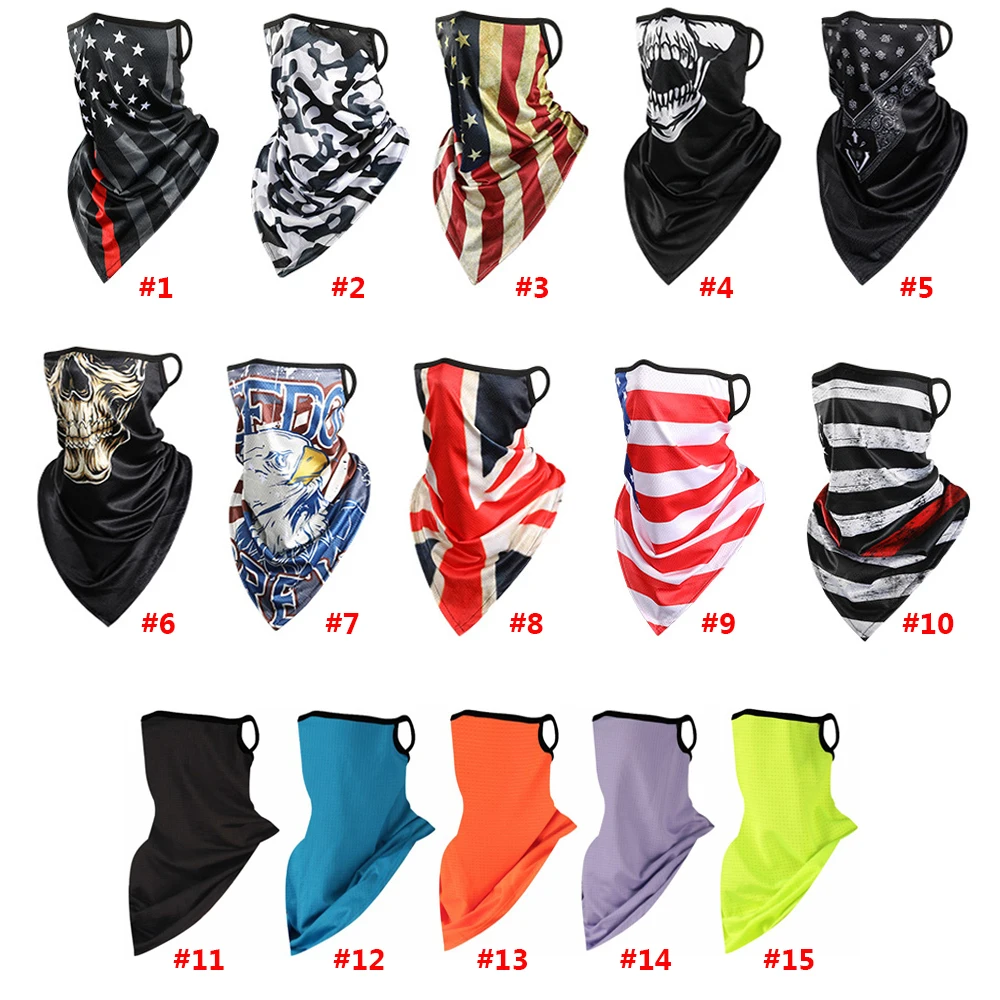 2021Hot 1Pc Triangle Bandana Face Scarves Hanging Ear Tube Scarf Ice Silk Neck Gaiter Cover Smooth Breathable Headband Men Women
2021Hot 1Pc Triangle Bandana Face Scarves Hanging Ear Tube Scarf Ice Silk Neck Gaiter Cover Smooth Breathable Headband Men Women