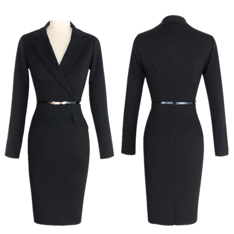 FNOCE Cross-border Foreign Trade Autumn And Winter Women's long-sleeved Suit Collar Pencil Skirt With Belt Fashion Casual Dress
FNOCE Cross-border Foreign Trade Autumn And Winter Women's long-sleeved Suit Collar Pencil Skirt With Belt Fashion Casual Dress