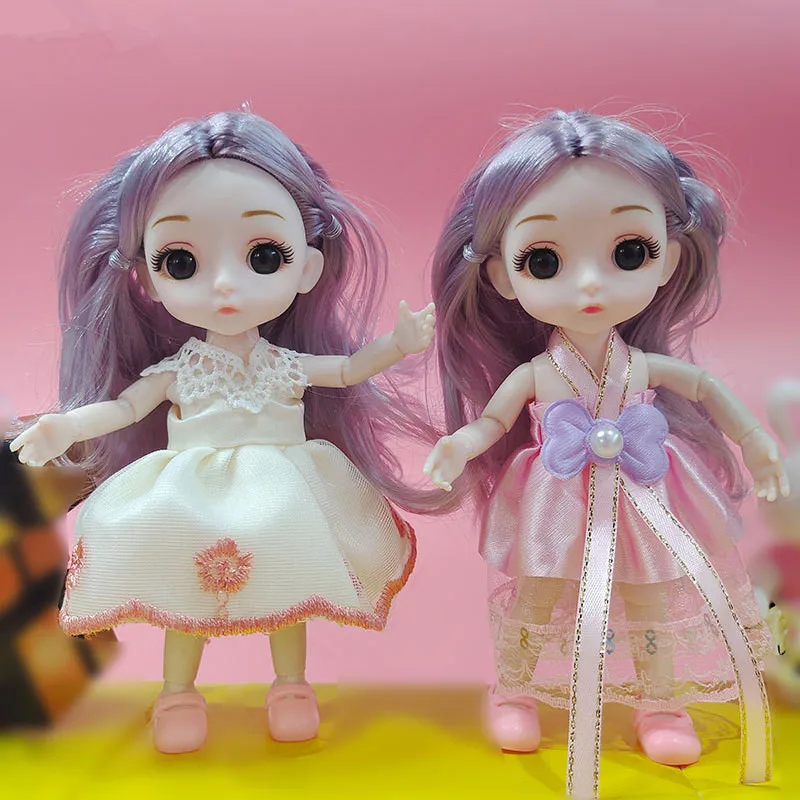 Mini BJD Doll 16cm 13 Movable Joints Girl Baby 3D Big Eyes Beautiful Doll with Clothes Dress Up Christmas Gift Toy for Girls
Mini BJD Doll 16cm 13 Movable Joints Girl Baby 3D Big Eyes Beautiful Doll with Clothes Dress Up Christmas Gift Toy for Girls