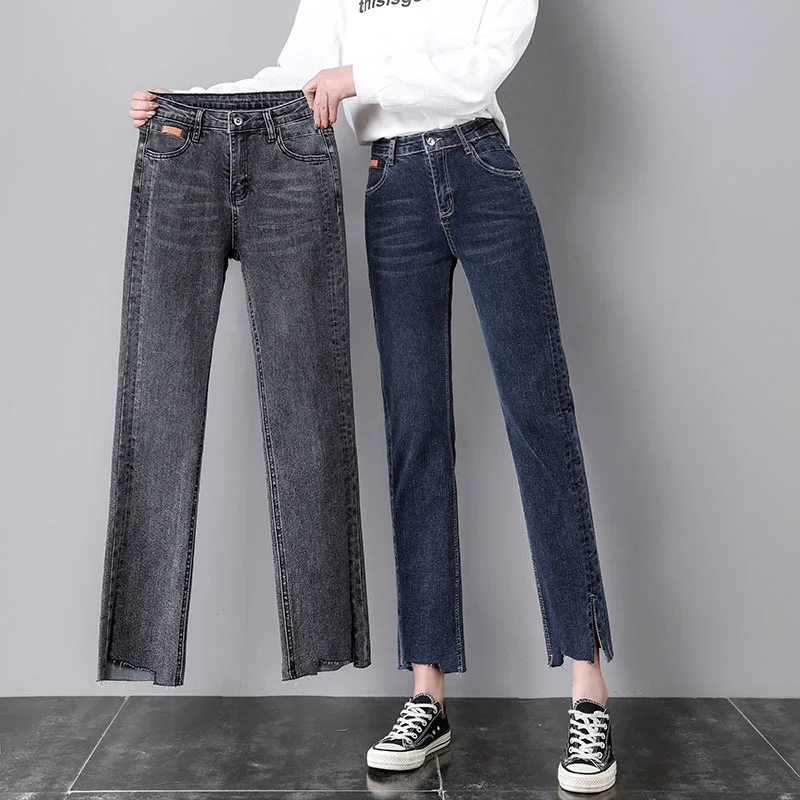 Light-colored Straight Jeans Women's Cropped Loose High Waist Small Cigarette Pants 2021 Rac
Light-colored Straight Jeans Women's Cropped Loose High Waist Small Cigarette Pants 2021 Rac