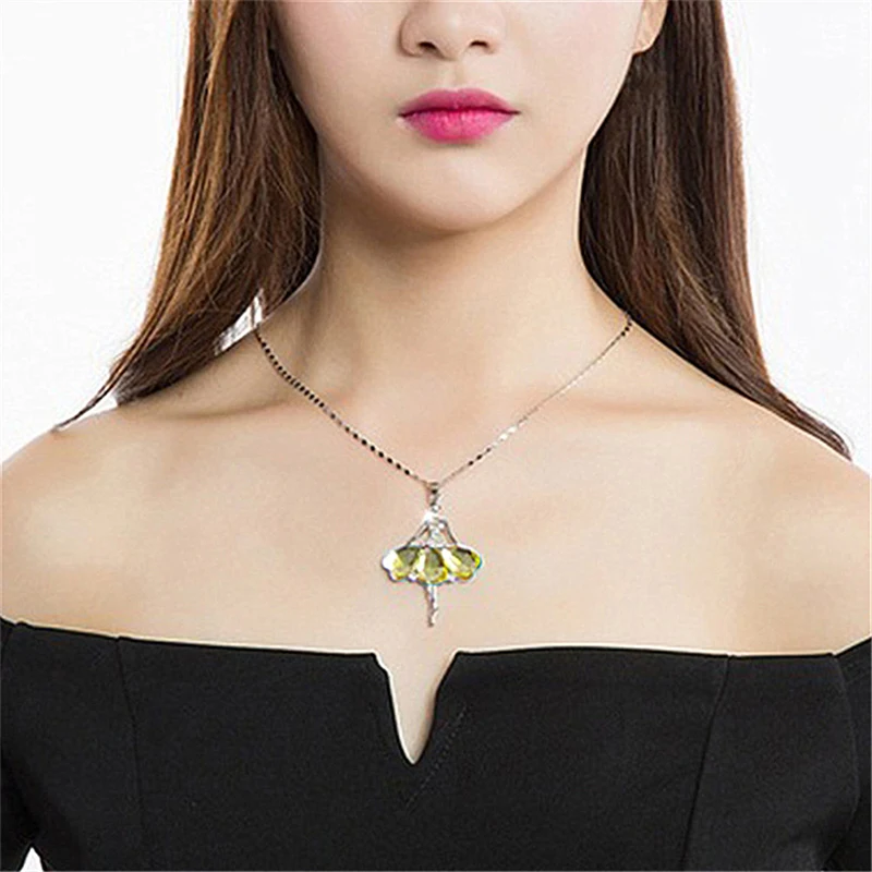 Lovely Gemstone Dancing Girl Pendant Women's Fashion Pendant 
Lovely Gemstone Dancing Girl Pendant Women's Fashion Pendant