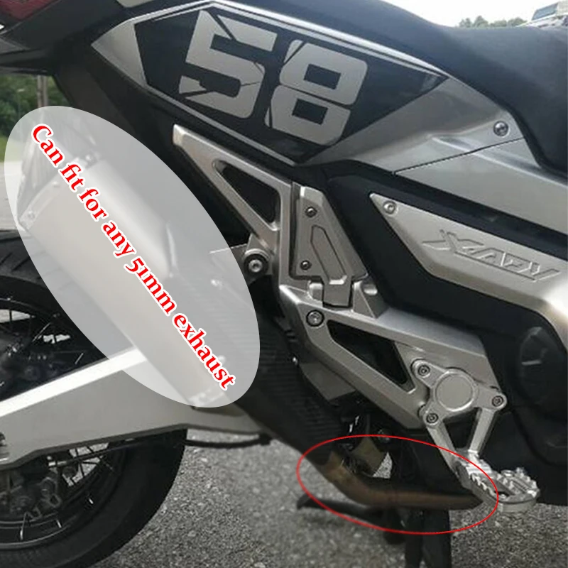 

Motorcycle Exhaust Escape Header Front Link Pipe + Adapter Connecting Muffler 51mmm Slip on For Honda X-ADV 750 XADV750 X ADV