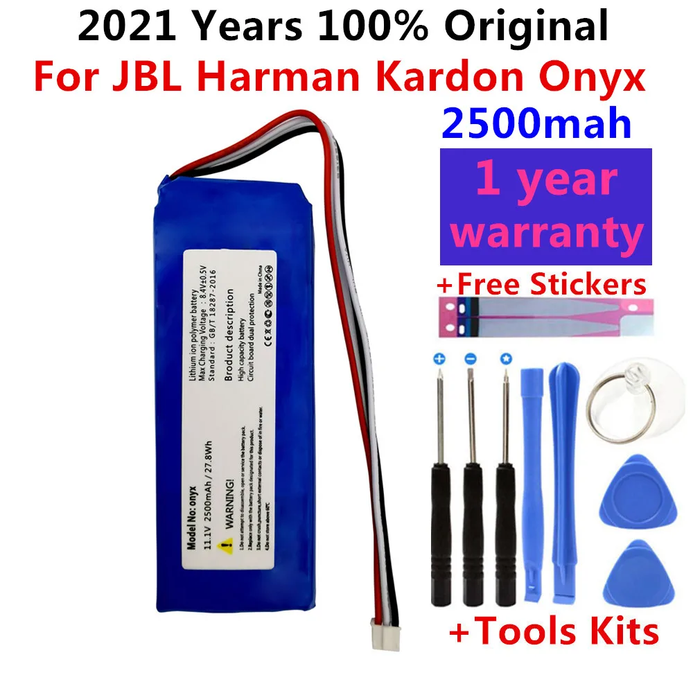 Original New 2500mah Digital battery For JBL Harman Kardon Onyx Wireless bluetooth speaker music planetary battery +Free Tools
Original New 2500mah Digital battery For JBL Harman Kardon Onyx Wireless bluetooth speaker music planetary battery +Free Tools