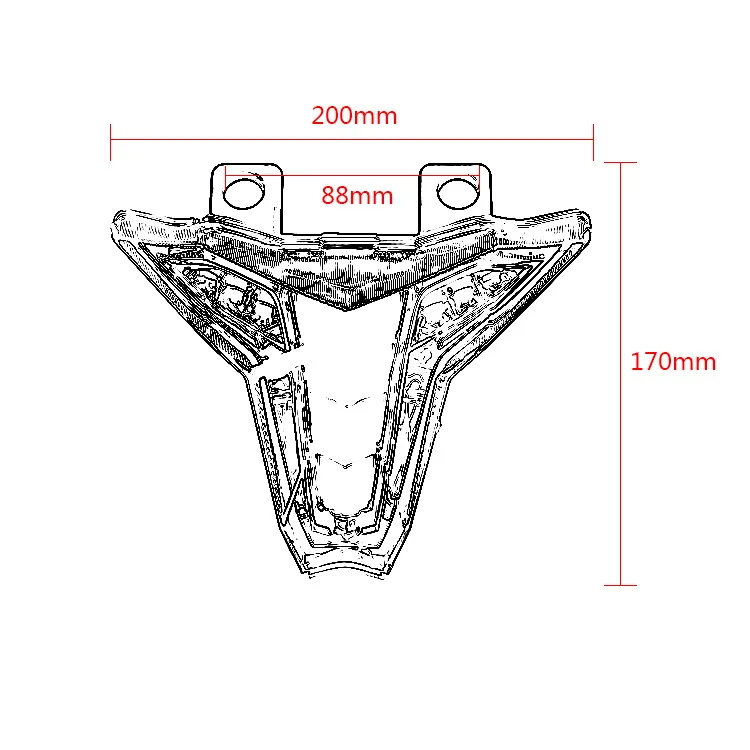 Kawasaki Z1000 motorcycle light refitted rear tail light assembly color light LED explosion flash with brake light tail light
Kawasaki Z1000 motorcycle light refitted rear tail light assembly color light LED explosion flash with brake light tail light