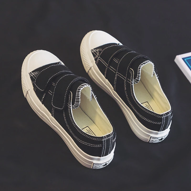 Women's casual shoes, student canvas shoes, sports shoes, pure white black criminal shoes, high-quality Velcro straps, low-cut
Women's casual shoes, student canvas shoes, sports shoes, pure white black criminal shoes, high-quality Velcro straps, low-cut