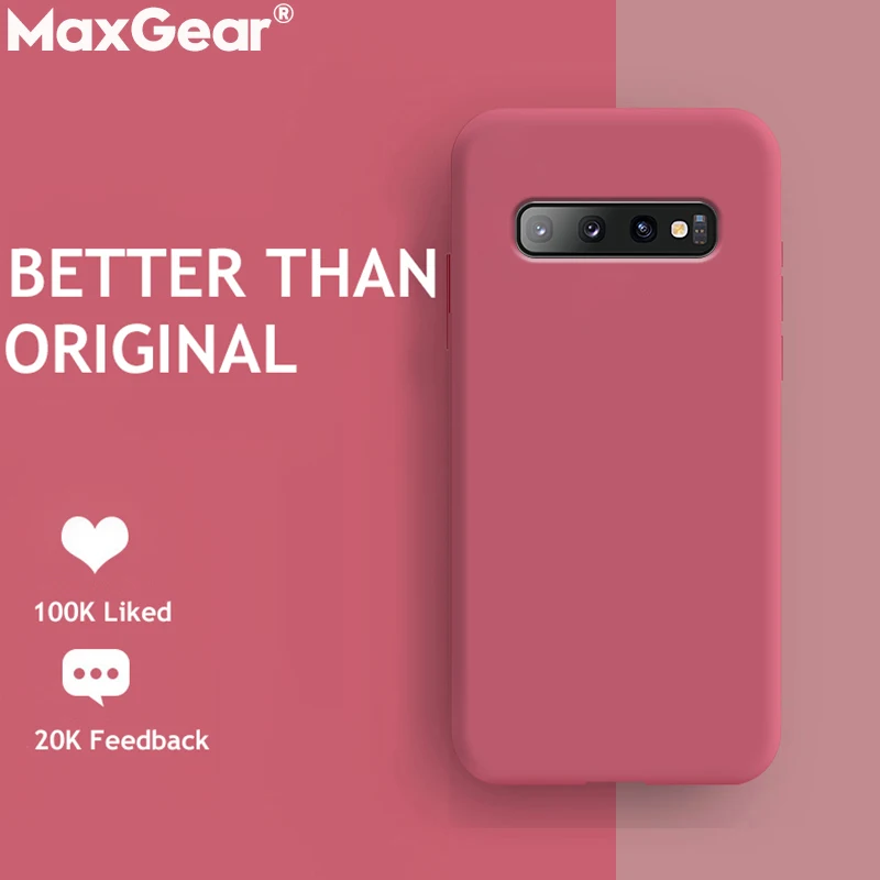 Оригинальные чехлы из жидкого силикона для SamSung Galaxy S9 S8 S10 Plus Note 10 9 8 S10E A50 A70 A40 A10 A7