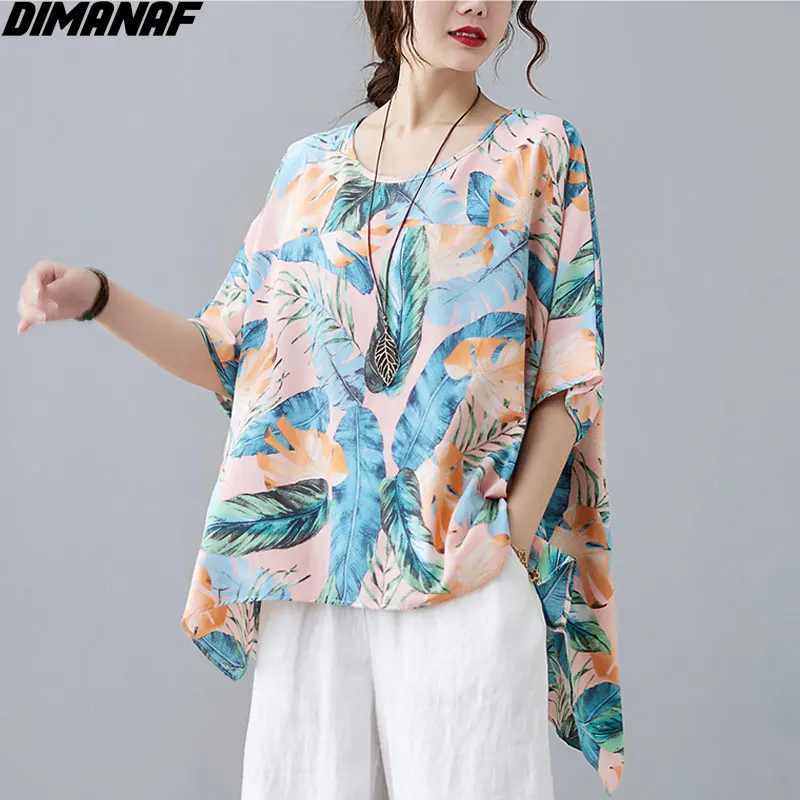 DIMANAF Women T-Shirt Bat Linen Plant Print Transparent O-Neck Tops Shirt Loose Summer Bat 2021 New Tees Oversize 5XLOversize
DIMANAF Women T-Shirt Bat Linen Plant Print Transparent O-Neck Tops Shirt Loose Summer Bat 2021 New Tees Oversize 5XLOversize