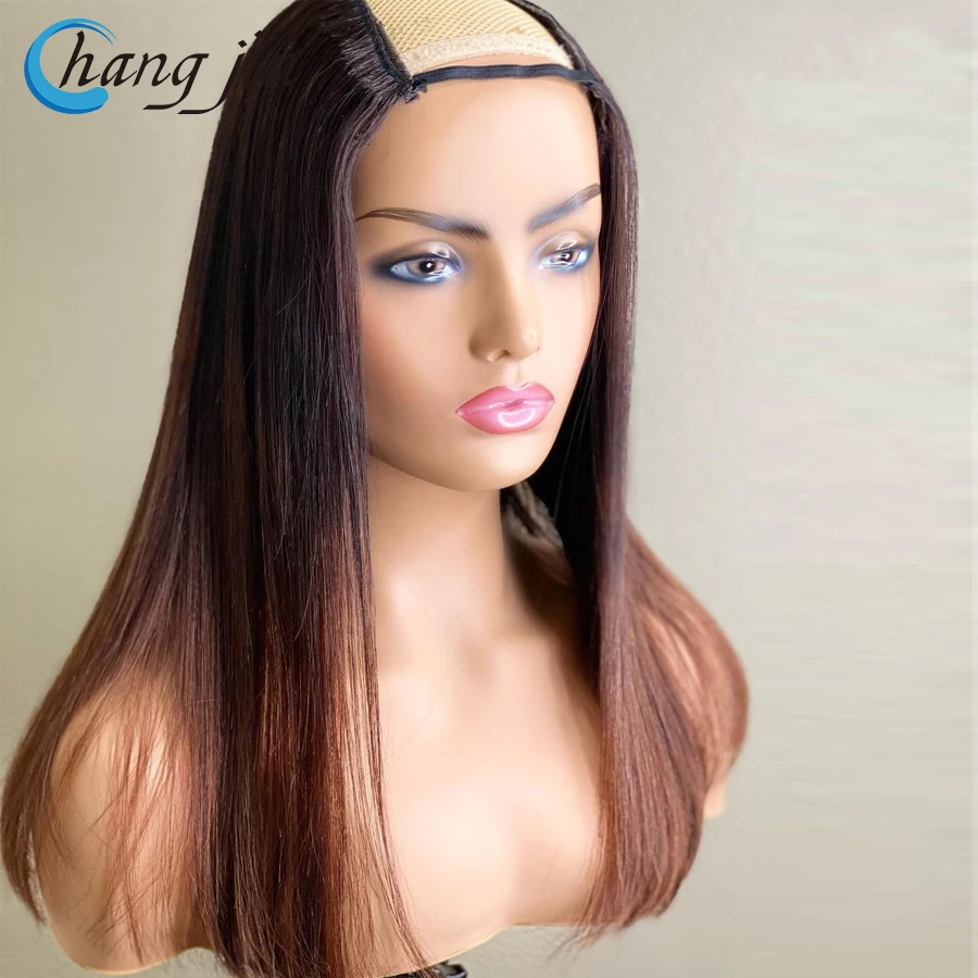 Парик Changjin 4x 4 размера U-образной формы бразильские парики из человеческих волос
