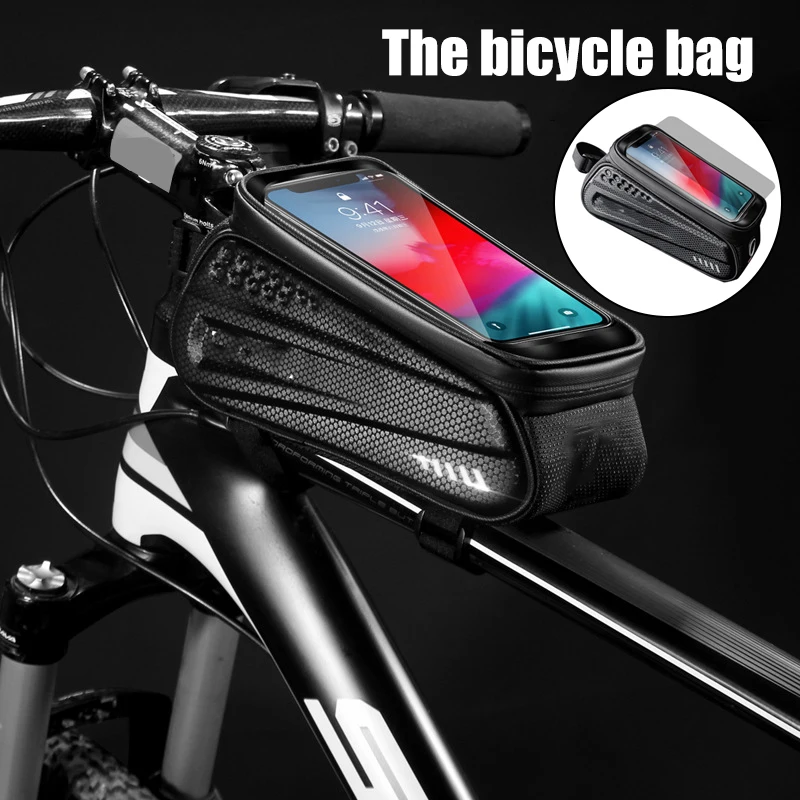 Rainproof Bicycle Front Frame Bike Bag with Touching Screen Cycling Crossbar Storage Bags Bike Accessories For Bike JC
Rainproof Bicycle Front Frame Bike Bag with Touching Screen Cycling Crossbar Storage Bags Bike Accessories For Bike JC
