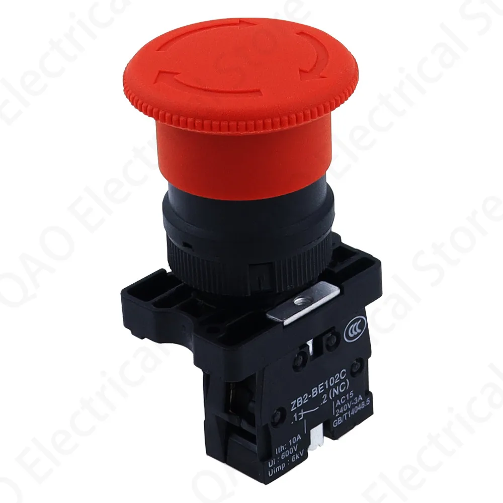 1 шт красный гриб переключатель аварийной остановки XB2-ES542 XB2-ES442 XB2-ES642 22 мм НЗ N/C кнопочный переключатель 600V 10A
1 шт красный гриб переключатель аварийной остановки XB2-ES542 XB2-ES442 XB2-ES642 22 мм НЗ N/C кнопочный переключатель 600V 10A