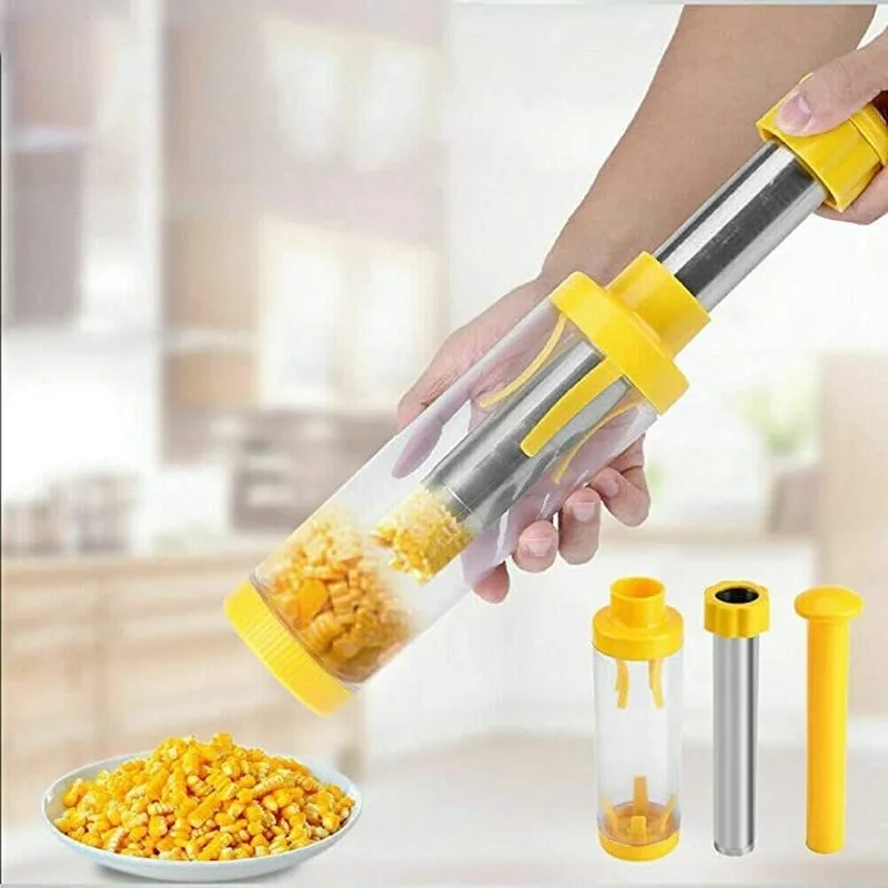 Kichen Accessories Corn Stripper Multifunctional Cob Peeling Tool Peeler Gadgets Shelling Thresher Supplies Creative Separator
Kichen Accessories Corn Stripper Multifunctional Cob Peeling Tool Peeler Gadgets Shelling Thresher Supplies Creative Separator
