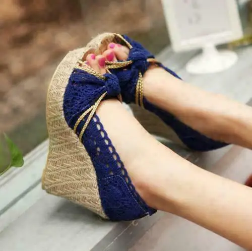 Fashion Women Lace Wedge Heel Sexy Platform Sandals Open Toe Casual Shoes MOON
Fashion Women Lace Wedge Heel Sexy Platform Sandals Open Toe Casual Shoes MOON
