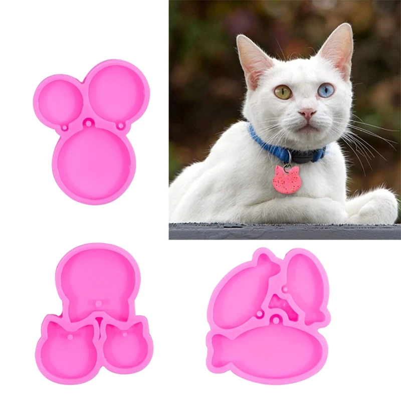 X7YA DIY Round/Cat/Fish Tag Keychain Silicone Epoxy Mold DIY Keychain Pendant Jewelry Crafting Mould for Valentine Gift
X7YA DIY Round/Cat/Fish Tag Keychain Silicone Epoxy Mold DIY Keychain Pendant Jewelry Crafting Mould for Valentine Gift