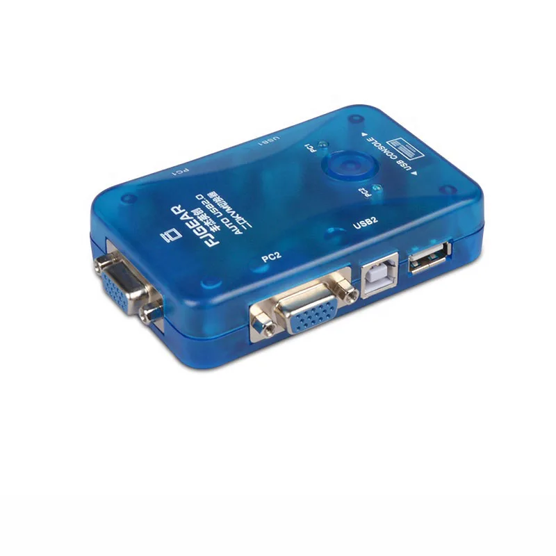 2 Порты USB KVM автоматический переключатель два в одном из Vga горячих клавиш хосты