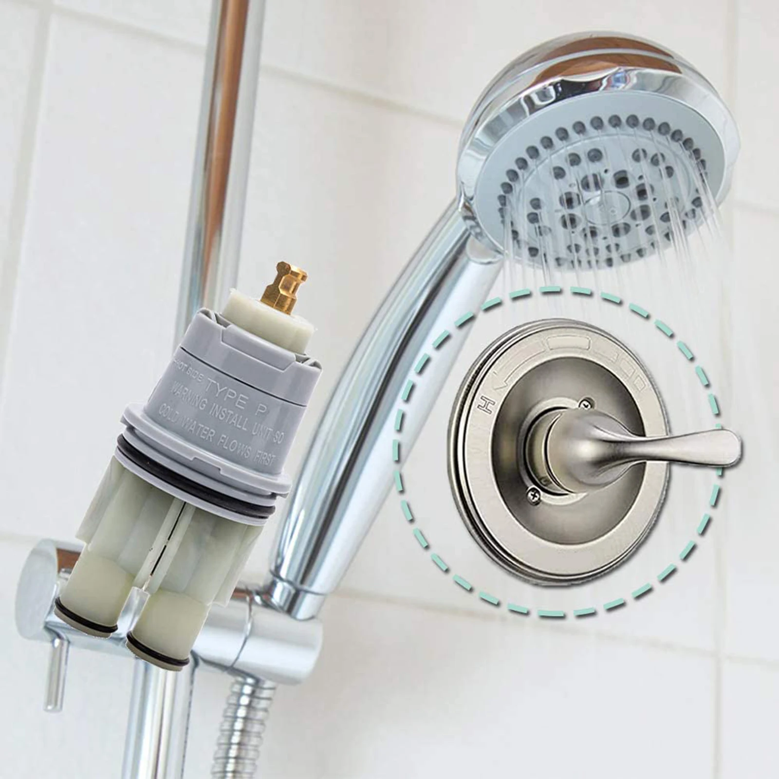 RP46074 Shower Cartridge Assembly for Delta Shower Tub 13/14 Series White 
RP46074 Shower Cartridge Assembly for Delta Shower Tub 13/14 Series White