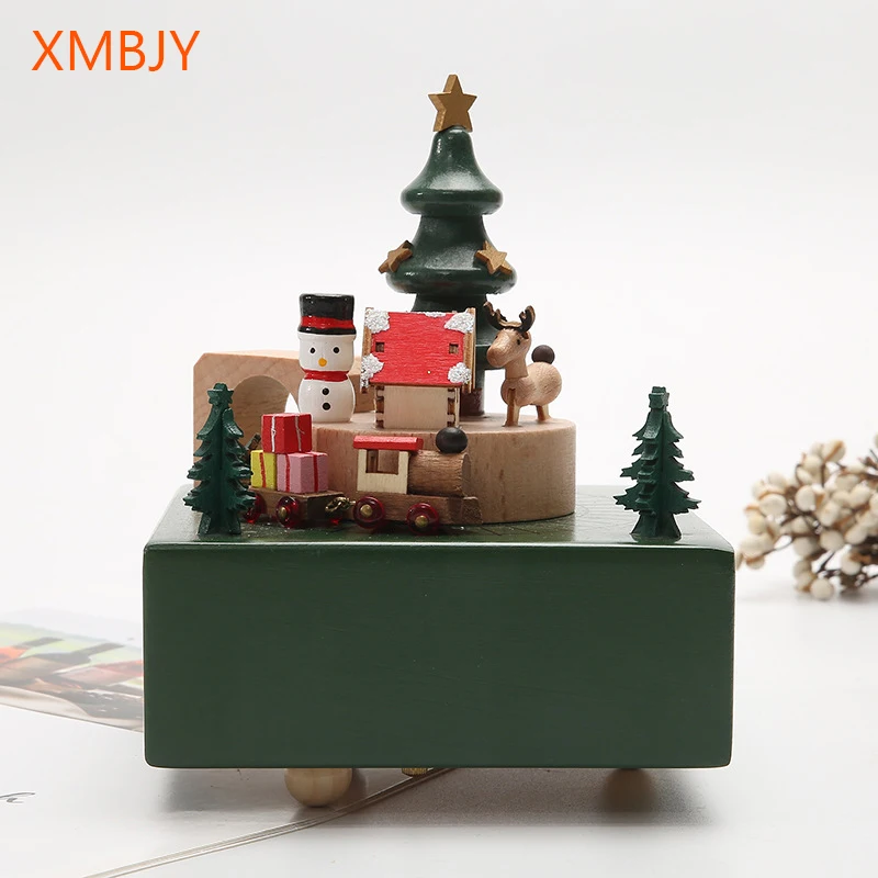 Dropshipping Wooden Christmas Train Music Box Sky City Music Box for Men and Women Friends Kids Birthday Gift
Dropshipping Wooden Christmas Train Music Box Sky City Music Box for Men and Women Friends Kids Birthday Gift