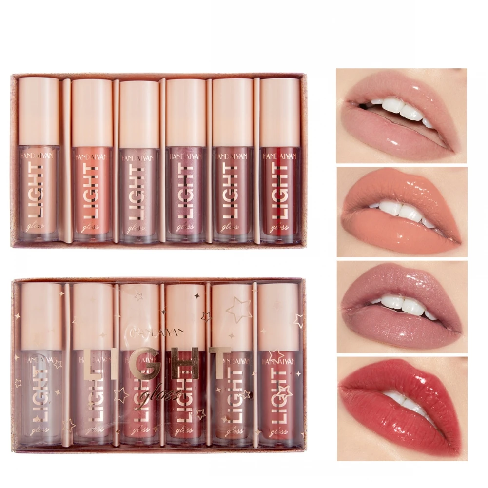6 Pcs Lip Gloss Lipstick Light Lip Gloss Mirror Water Lipstick Liquid Lip Stick Non-sticky Lip Makeup Nourish Cosmetics
6 Pcs Lip Gloss Lipstick Light Lip Gloss Mirror Water Lipstick Liquid Lip Stick Non-sticky Lip Makeup Nourish Cosmetics