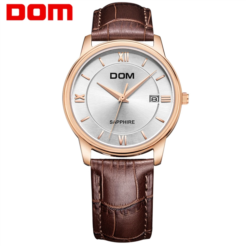 Роскошные мужские часы DOM с кожаным ремешком, кварцевые аналоговые деловые наручные часы, подарок для мужчин
Роскошные мужские часы DOM с кожаным ремешком, кварцевые аналоговые деловые наручные часы, подарок для мужчин