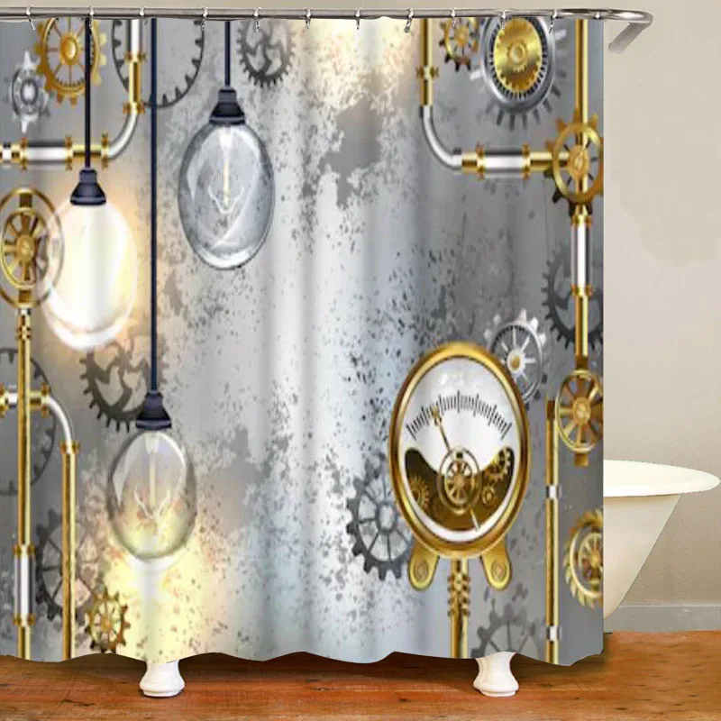 Steampunk Industrial Gray Bath Shower Curtains for Bathroom Waterproof Antique Instrument Concrete Bath Curtains Mats 180x200cm
Steampunk Industrial Gray Bath Shower Curtains for Bathroom Waterproof Antique Instrument Concrete Bath Curtains Mats 180x200cm