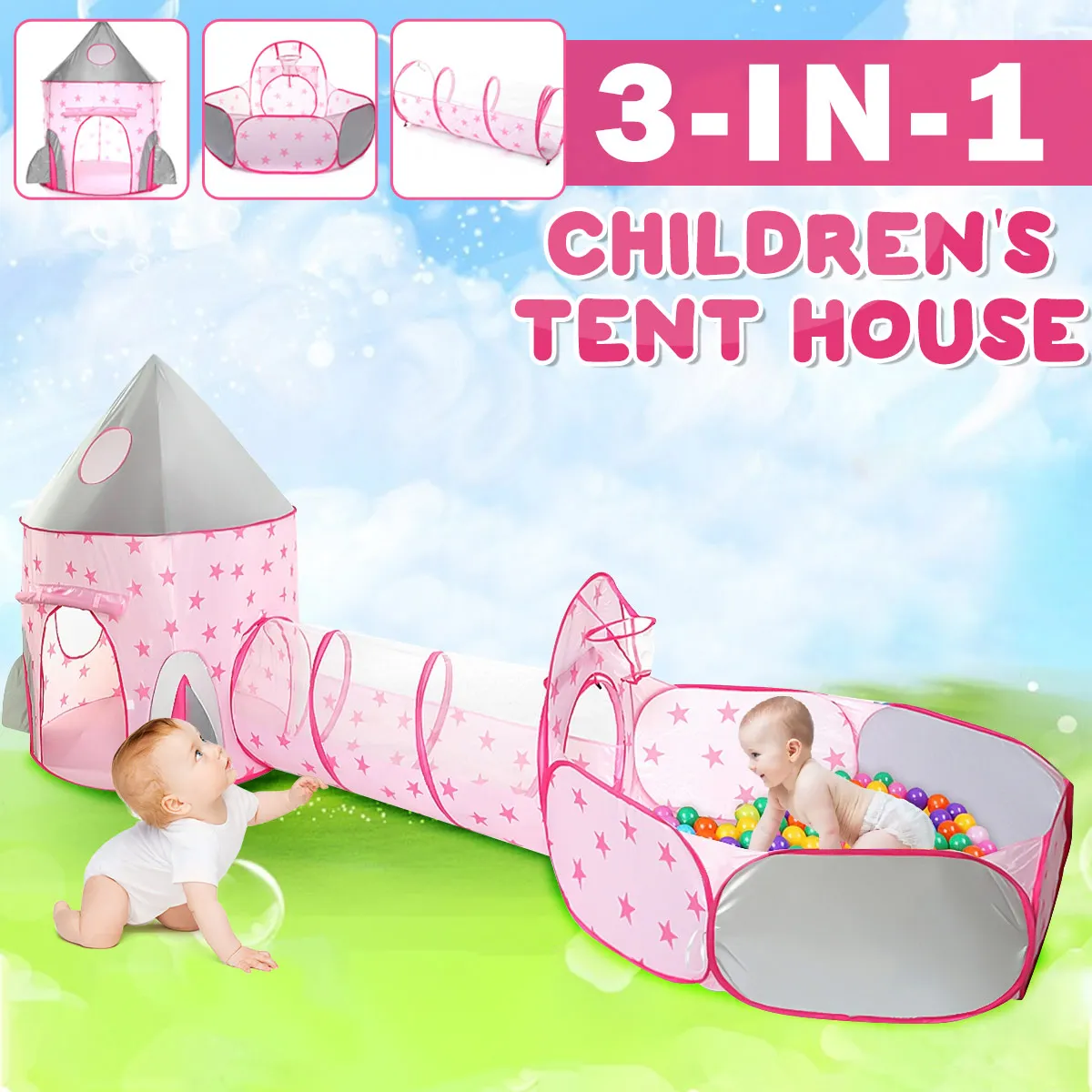 3 in 1 Outdoor Foldable Tents Ball Pool Kids Children Ball Pit Indoor Play Tent Game House Ocean Pool Tunnel Toy Birthday Gift
3 in 1 Outdoor Foldable Tents Ball Pool Kids Children Ball Pit Indoor Play Tent Game House Ocean Pool Tunnel Toy Birthday Gift