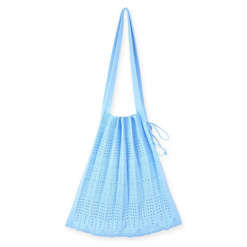 Creative All Around Pleated Solid Color School Shoulder Bag Big Foldable Polyester Knitting Handbag Two-Size Shoulder Purse Lady
Creative All Around Pleated Solid Color School Shoulder Bag Big Foldable Polyester Knitting Handbag Two-Size Shoulder Purse Lady