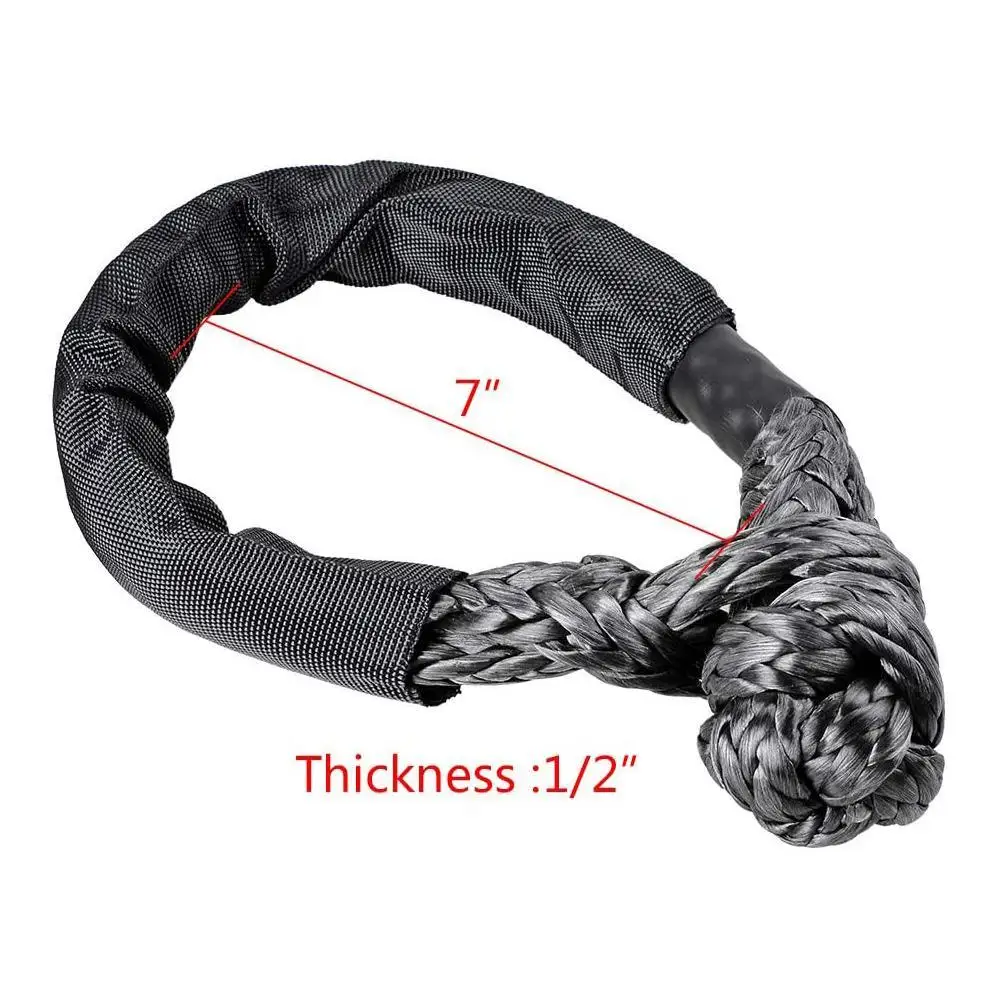 Synthetic Shackle For Winch Cable Soft Shackles For Off Cars SUV Road Q4O1 
Synthetic Shackle For Winch Cable Soft Shackles For Off Cars SUV Road Q4O1