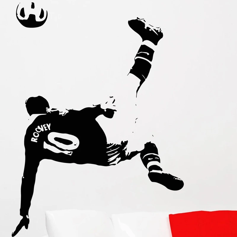 Rooney Football Player Wall Sticker Sports Decal Kids Room Decoration Posters Vinyl Rooney Car Soccer Player Decal
Rooney Football Player Wall Sticker Sports Decal Kids Room Decoration Posters Vinyl Rooney Car Soccer Player Decal