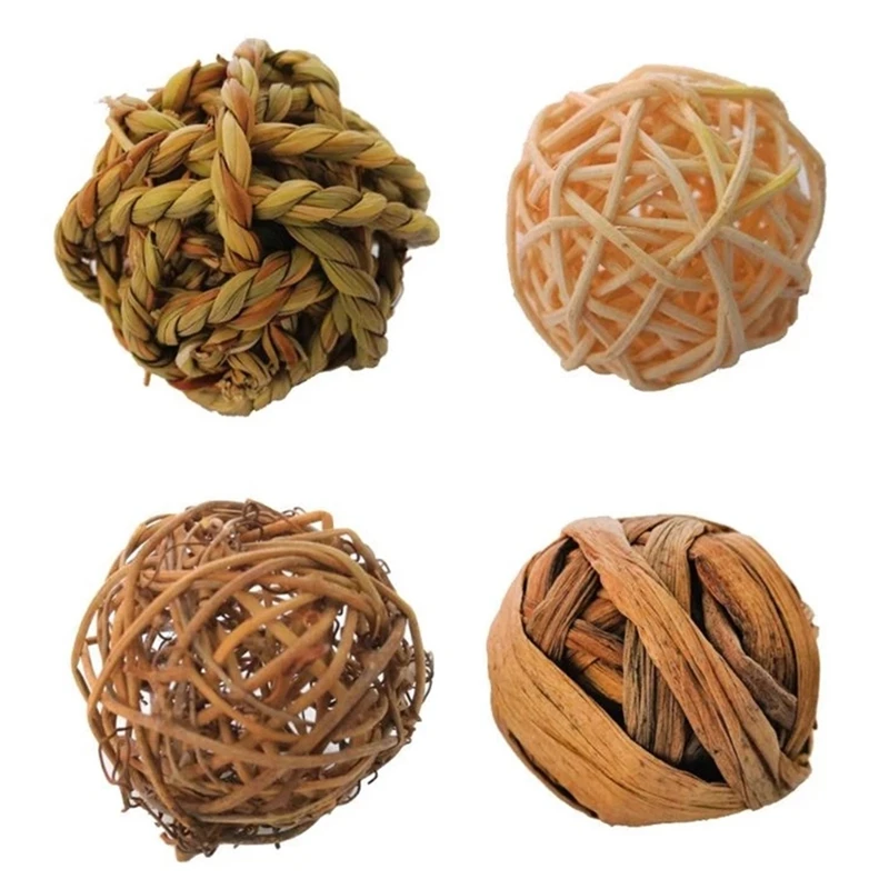 4Pcs Natural Small Animal Activity Chew Toys Rabbits Bird Parrot Play Rattan Balls
4Pcs Natural Small Animal Activity Chew Toys Rabbits Bird Parrot Play Rattan Balls