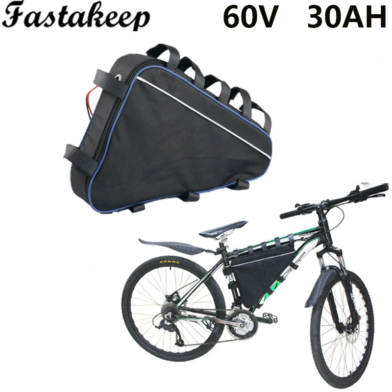 60 Volt 3000W lithium ion battery triangle electric bike battery 60v 30ah 20ah 25ah ebike li-ion battery pack bateria bicicleta
60 Volt 3000W lithium ion battery triangle electric bike battery 60v 30ah 20ah 25ah ebike li-ion battery pack bateria bicicleta