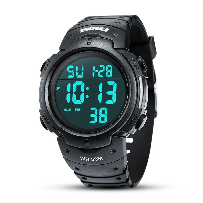

SKMEI Brand Men Sports Watches Swim 50m Waterproof Digital LED Military Watch Clock Male Electronics Wristwatches Reloj Hombre