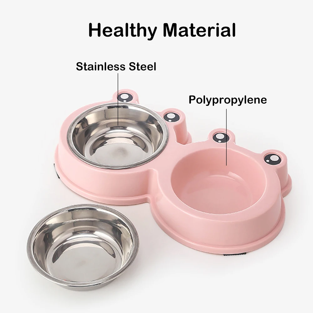 Double Pet Bowls Dog Food Water Feeder Dual Purpose Stainless Steel Cat Drinking Dish Feeder Cat Dog Feeding Bowl Pet Supplies
Double Pet Bowls Dog Food Water Feeder Dual Purpose Stainless Steel Cat Drinking Dish Feeder Cat Dog Feeding Bowl Pet Supplies