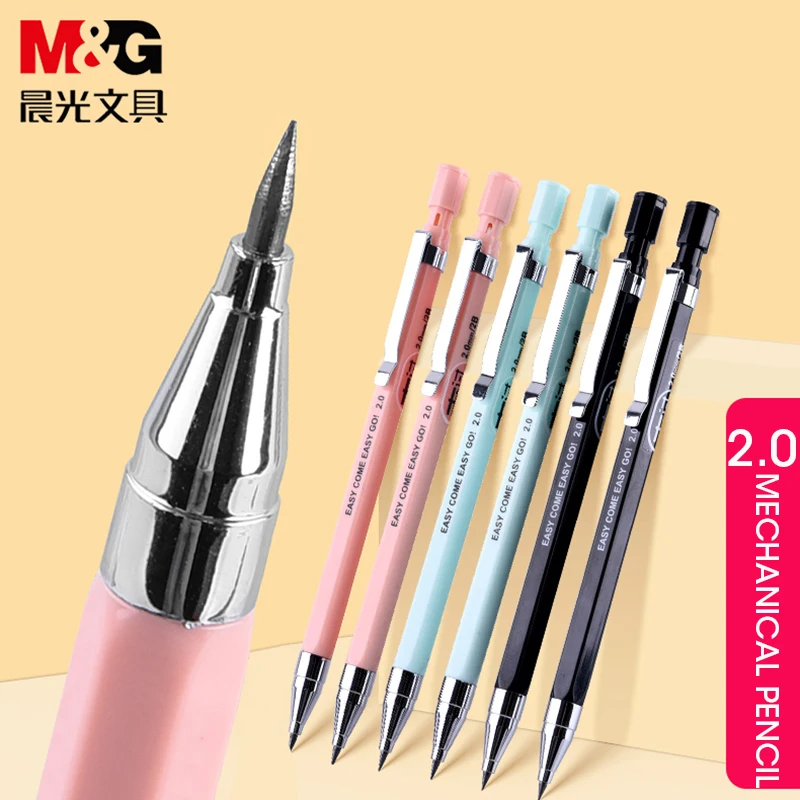 M&G 2.0mm Thick-headed Mechanical Pencil 2B Automatic Pen For Students Non-Toxic Mechanical Pencil For Beginner School Supplies
M&G 2.0mm Thick-headed Mechanical Pencil 2B Automatic Pen For Students Non-Toxic Mechanical Pencil For Beginner School Supplies