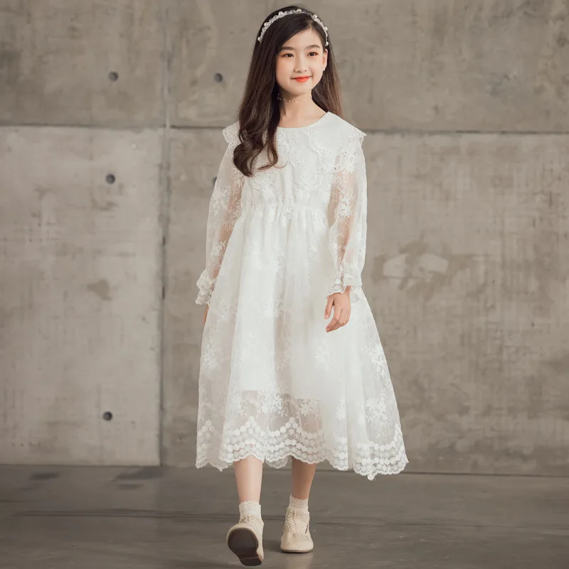 Girls' autumn dresses 2021 new Korean version of the big children's long-sleeved mesh skirt lace western princess dress autumn
Girls' autumn dresses 2021 new Korean version of the big children's long-sleeved mesh skirt lace western princess dress autumn