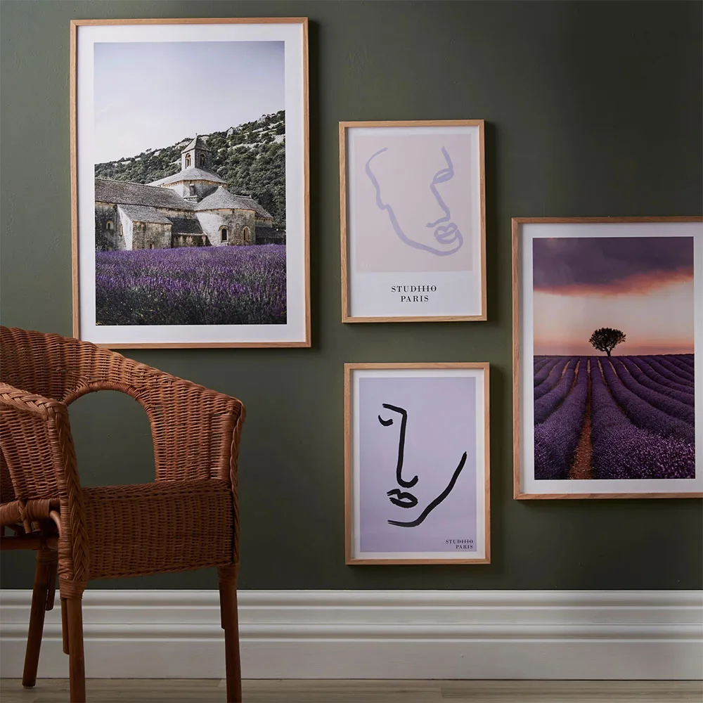 Nordic Style Lavender Abbey Poster Botanical Canvas Painting Purple Fields Abstract Wall Art Pictures for Living Room Home Decor
Nordic Style Lavender Abbey Poster Botanical Canvas Painting Purple Fields Abstract Wall Art Pictures for Living Room Home Decor