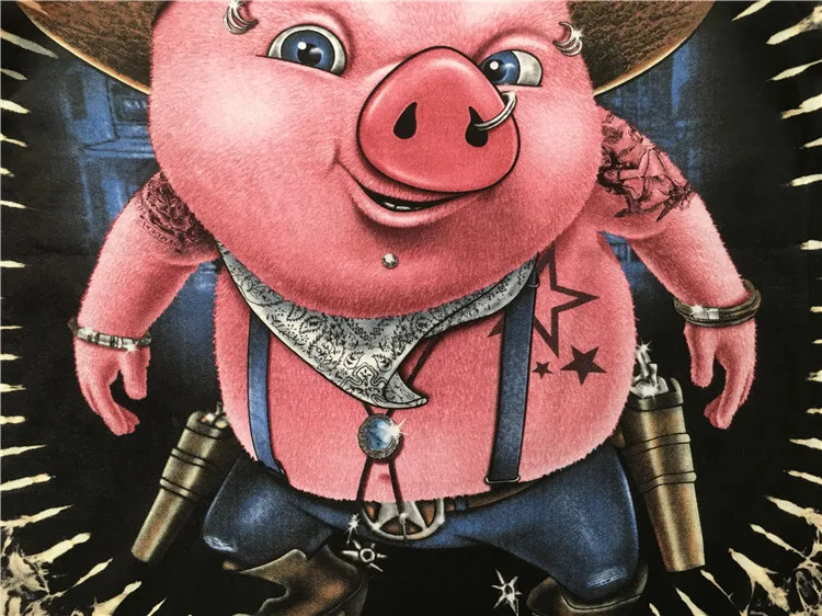 New Novelty 2021 Men Western cowboy pig T Shirts T-Shirt Hip Hop Skateboard Street Cotton T-Shirts Tee Top kenye S-XXL #K57
New Novelty 2021 Men Western cowboy pig T Shirts T-Shirt Hip Hop Skateboard Street Cotton T-Shirts Tee Top kenye S-XXL #K57