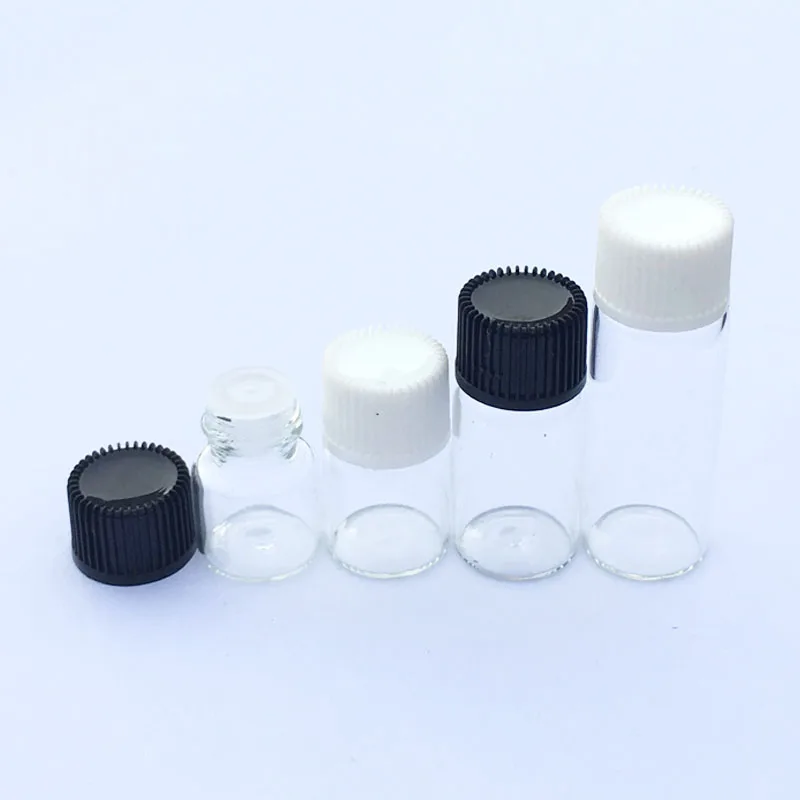 20pcs Mini Amber Liquid Glass Bottle with Orifice Reducer and Cap Small Essential Oil 1ml 2ml 3ml 5ml Clear Vials
20pcs Mini Amber Liquid Glass Bottle with Orifice Reducer and Cap Small Essential Oil 1ml 2ml 3ml 5ml Clear Vials