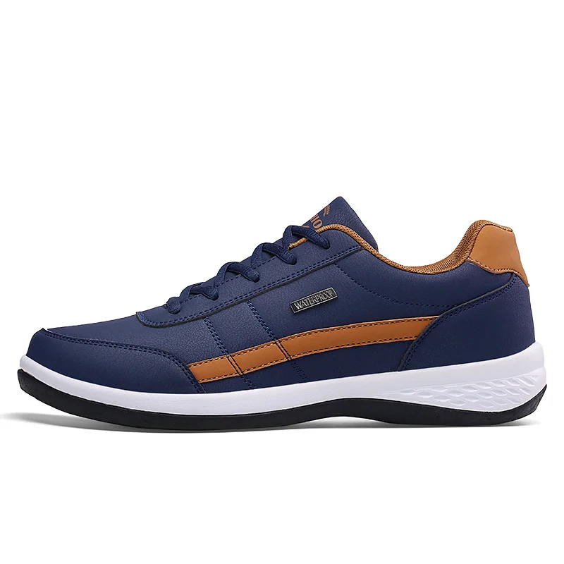 

Zapatillas de deporte de cuero para hombre, calzado неформальный de tenum, italiano, transpirable, antideslizante, вулканизированный