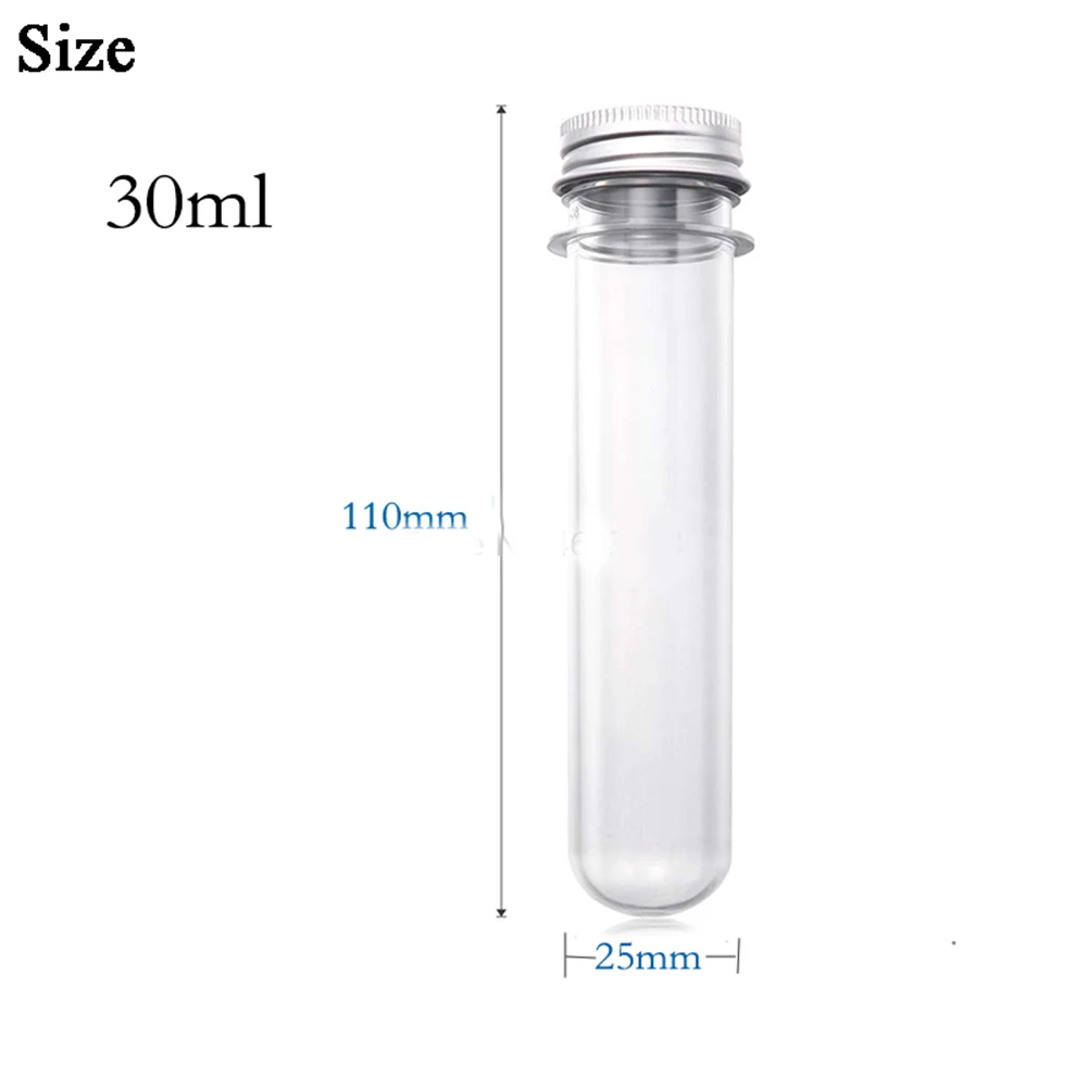 25pcs 30ml Excellent Plastic Transparent Test Tubes With Aluminum Cap Bottles School Supplies Lab Equipments
25pcs 30ml Excellent Plastic Transparent Test Tubes With Aluminum Cap Bottles School Supplies Lab Equipments