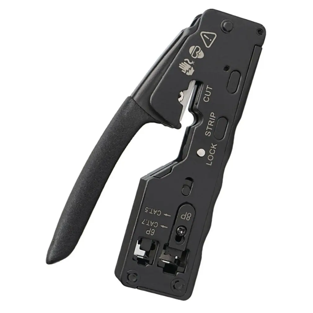 Multifunctional 7-type Through Hole Crystal Head 6P8P Wire Stripping Network Tool Squeeze Crimping Network Cable Pliers
Multifunctional 7-type Through Hole Crystal Head 6P8P Wire Stripping Network Tool Squeeze Crimping Network Cable Pliers