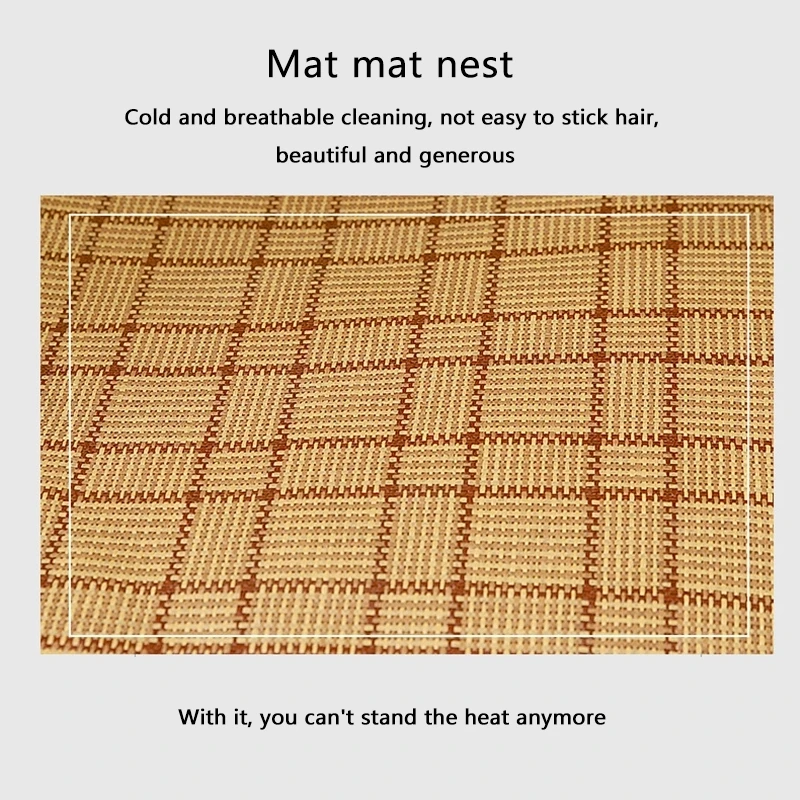 Summer Cooling Dog Bed Breathable Kennel Sofa Cat Cool Nest Puppies Cold Sleeping Mat Bamboo Fiber Bed Ped supply
Summer Cooling Dog Bed Breathable Kennel Sofa Cat Cool Nest Puppies Cold Sleeping Mat Bamboo Fiber Bed Ped supply