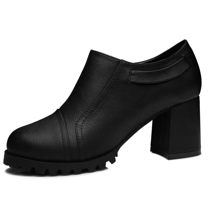 Round Toe Deep-Mouth Low-Top Shoes, Thick Heel Side Zipper Women'S Shoes, Platform Women'S Shoes
Round Toe Deep-Mouth Low-Top Shoes, Thick Heel Side Zipper Women'S Shoes, Platform Women'S Shoes