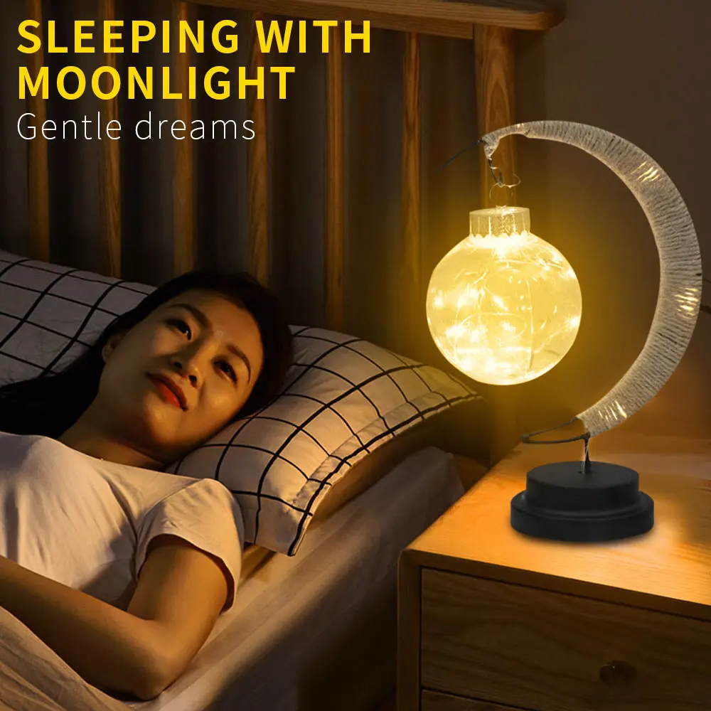 LED Moon Wishing Hanging Lights Birthday New Year Gift for Kids Ball Shaped Ambient Lamp Night Light Christmas Home Decoration 
LED Moon Wishing Hanging Lights Birthday New Year Gift for Kids Ball Shaped Ambient Lamp Night Light Christmas Home Decoration
