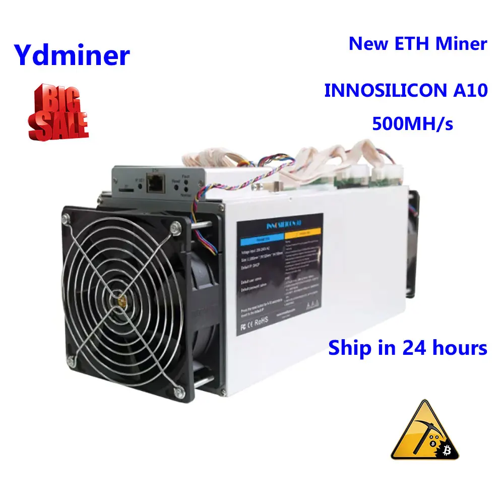INNOSILICON A10 500M ETH новый без блока питания miner майнинг ферма asic лучше чем GPU RX480 1080ti 1060ti