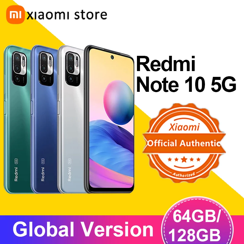 Смартфон Xiaomi Redmi Note 10 телефон 4 Гб 64 Гб/128 ГБ 700 дюймов 90 Гц камера 48 МП 5000 мАч |