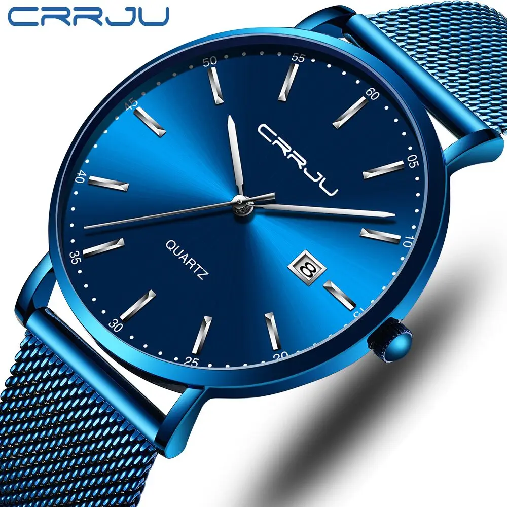 CRRJU Simple Design Quartz Watch Men Casual Steel Wrist Watches Slim Fashion Blue Clock Male Relogio Masculino 2021
CRRJU Simple Design Quartz Watch Men Casual Steel Wrist Watches Slim Fashion Blue Clock Male Relogio Masculino 2021