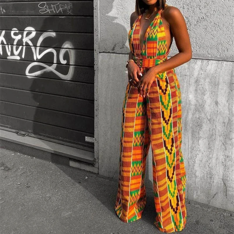 Women Sexy Boho African Jumpsuits Ankara Style DIY Bandage Rompers African Clothes African Dresses Women Robe Africaine Femme
Women Sexy Boho African Jumpsuits Ankara Style DIY Bandage Rompers African Clothes African Dresses Women Robe Africaine Femme