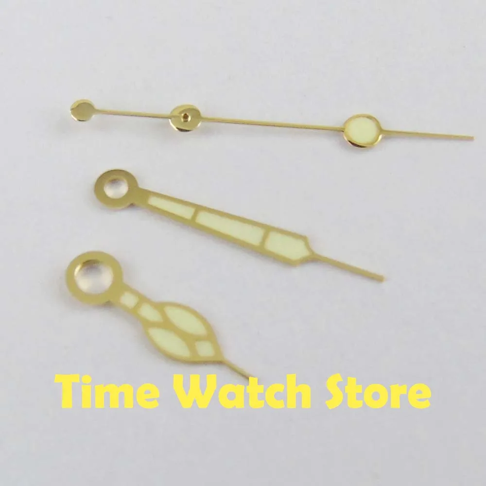 Luxury yellow gold watch hands marks luminous Fit for Mingzhu 2813 Miyota 8215 821A 8205 Automatic Movement
Luxury yellow gold watch hands marks luminous Fit for Mingzhu 2813 Miyota 8215 821A 8205 Automatic Movement
