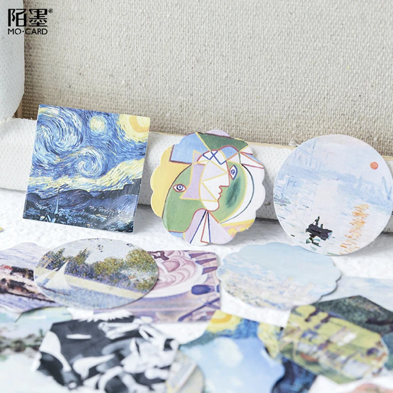 Van Gogh Art Museum Sticker Painting DIY Decoration Diary Stationery Sticker Children Gift Scrapbook Sticker Set 46pcs/box
Van Gogh Art Museum Sticker Painting DIY Decoration Diary Stationery Sticker Children Gift Scrapbook Sticker Set 46pcs/box