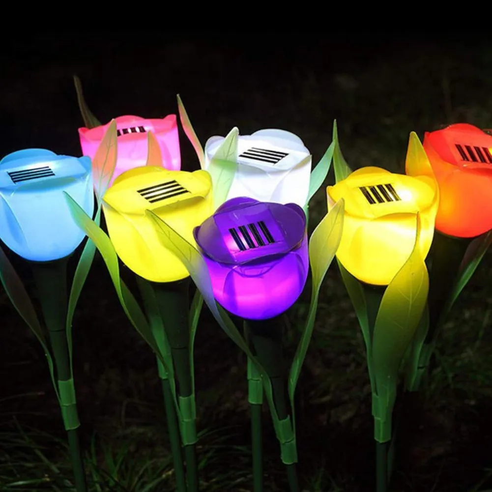Solar Light Outdoor Garden Lighting LED Solar Tulip Flower Light Garden In The Night Outdoor Yard Garden Lawn Light Pin Lamp
Solar Light Outdoor Garden Lighting LED Solar Tulip Flower Light Garden In The Night Outdoor Yard Garden Lawn Light Pin Lamp
